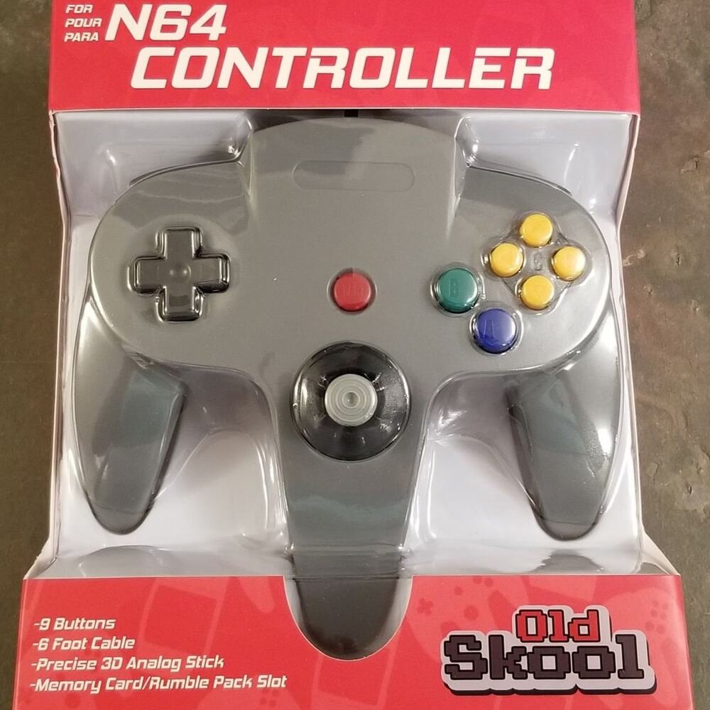 N64 Controller - Grey (NEW) - Nintendo64 - Nintendo - Old Skool